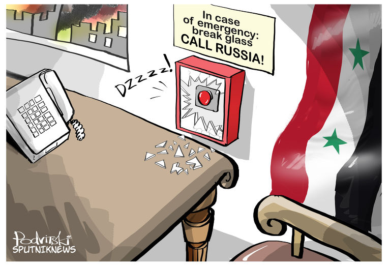 Карикатура Виталија Подвицког за агенцију Sputniknews