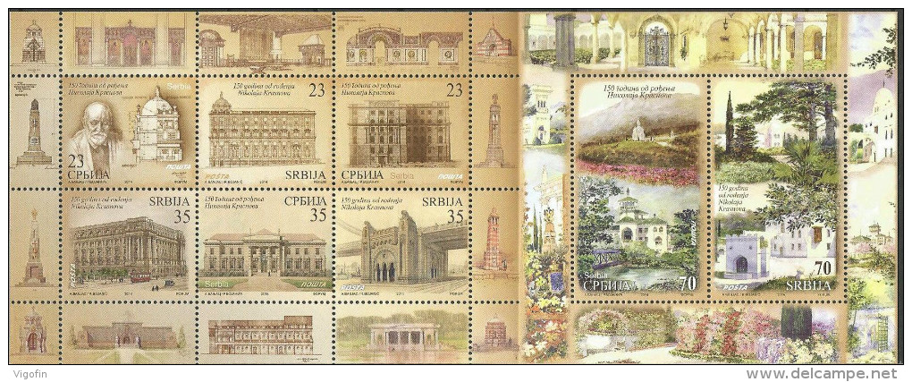 Nikolaj Krasnov - dela na poštanskim markicama