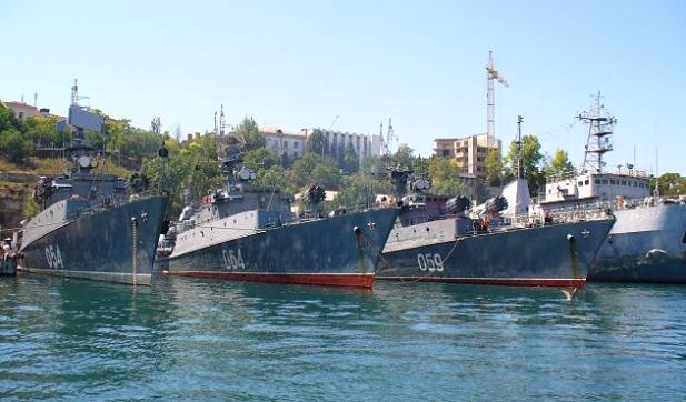 Бродови Црноморске флоте у ували Севастопоља